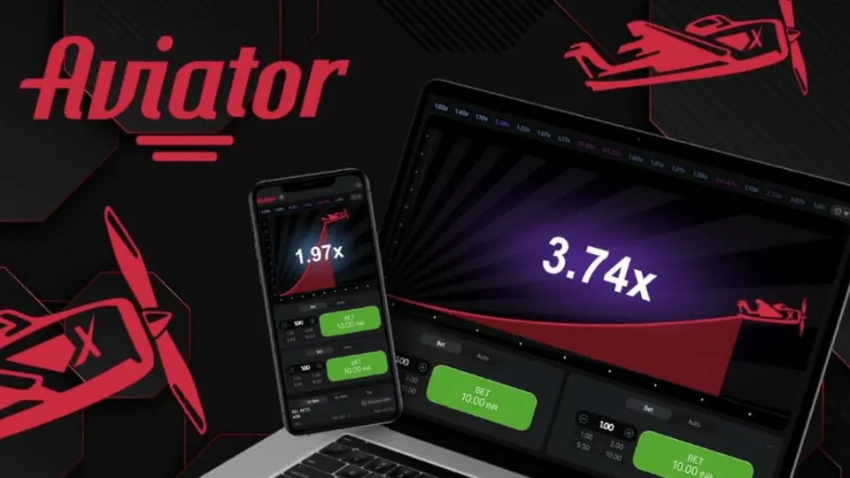 Aviator Argentina en laptop y celular: apuestas, multiplicador y tema oscuro